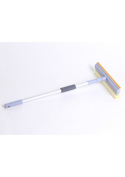 Швабра для мытья окон с губкой Eco Fabric 25 см (телескопическая ручка 60-98 см)